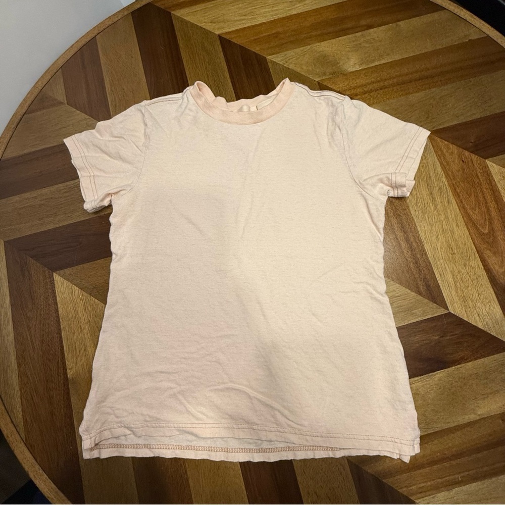 REI Co-Op Soft Peach Short Sleeve Tee Hemp Cotton Blend
